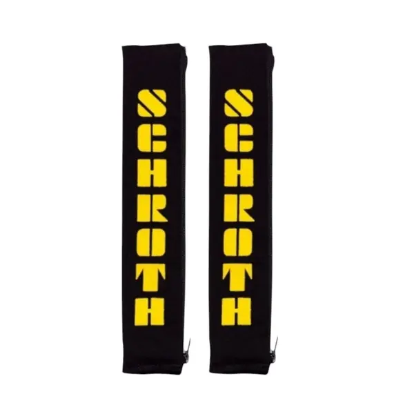 SCHROTH 00109 Shoulder Pads 50mm, Black/Yellow Logo