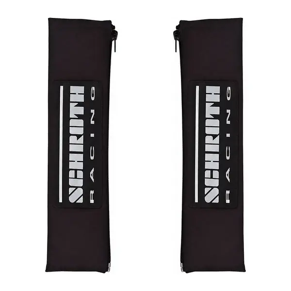 SCHROTH 09119 Shoulder Pads Racing Logo 50mm, Black/Gray Logo