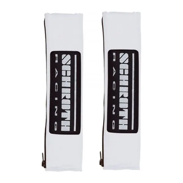 SCHROTH 09219 Shoulder Pads Racing Logo 50mm, Gray/Gray Logo