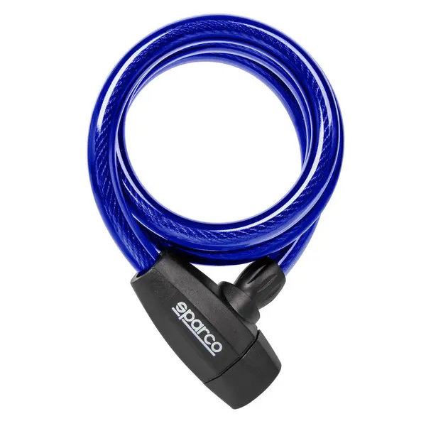 SPARCO 099117AZ Coil Cable Lock, blue