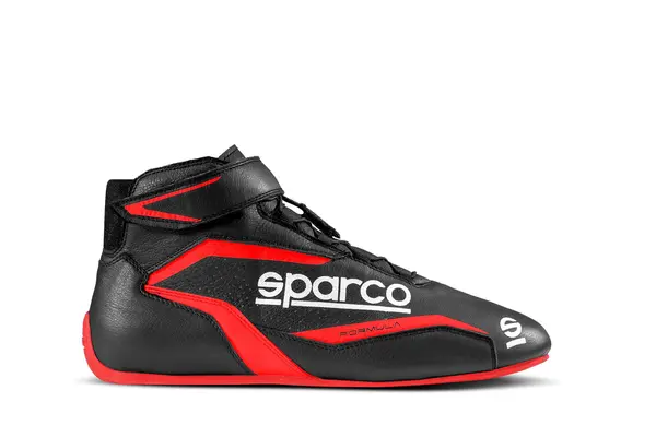 SPARCO 00129637NRRS FORMULA Racing shoes, FIA 8856-2018, black/red