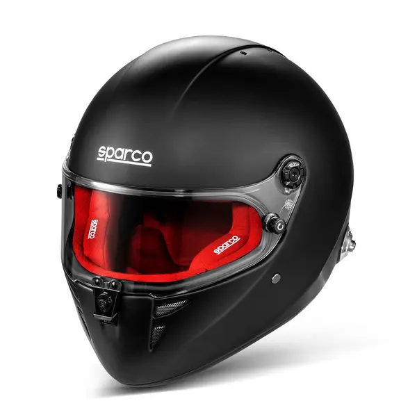 SPARCO BRH0007B0K1200M Full-Face Helmet Stealth RF 8859-2024, Black / Red