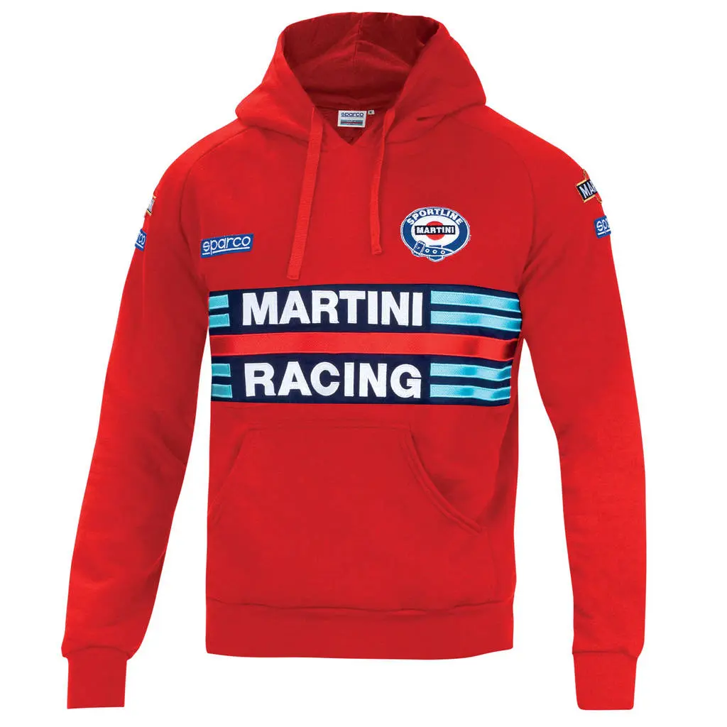 SPARCO 01279MRRS3L HOODIE MARTINI RACING, red