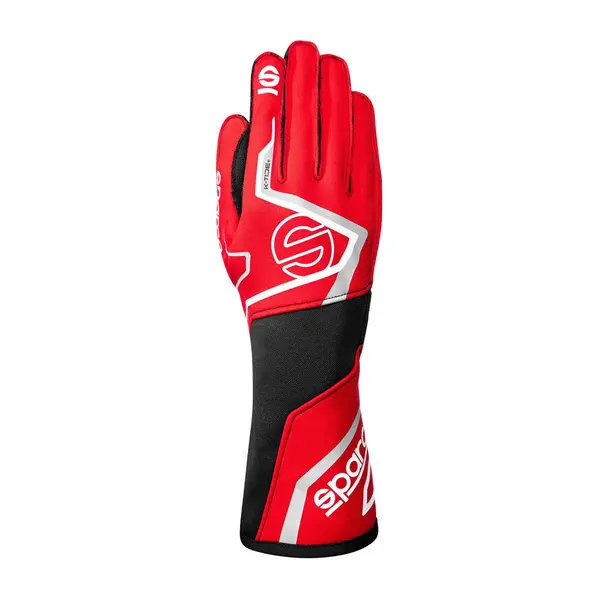 SPARCO BKG0002B0R27009 Karting Gloves K-Tide+ (FIA 8877-2022), Red / Black, Size 9